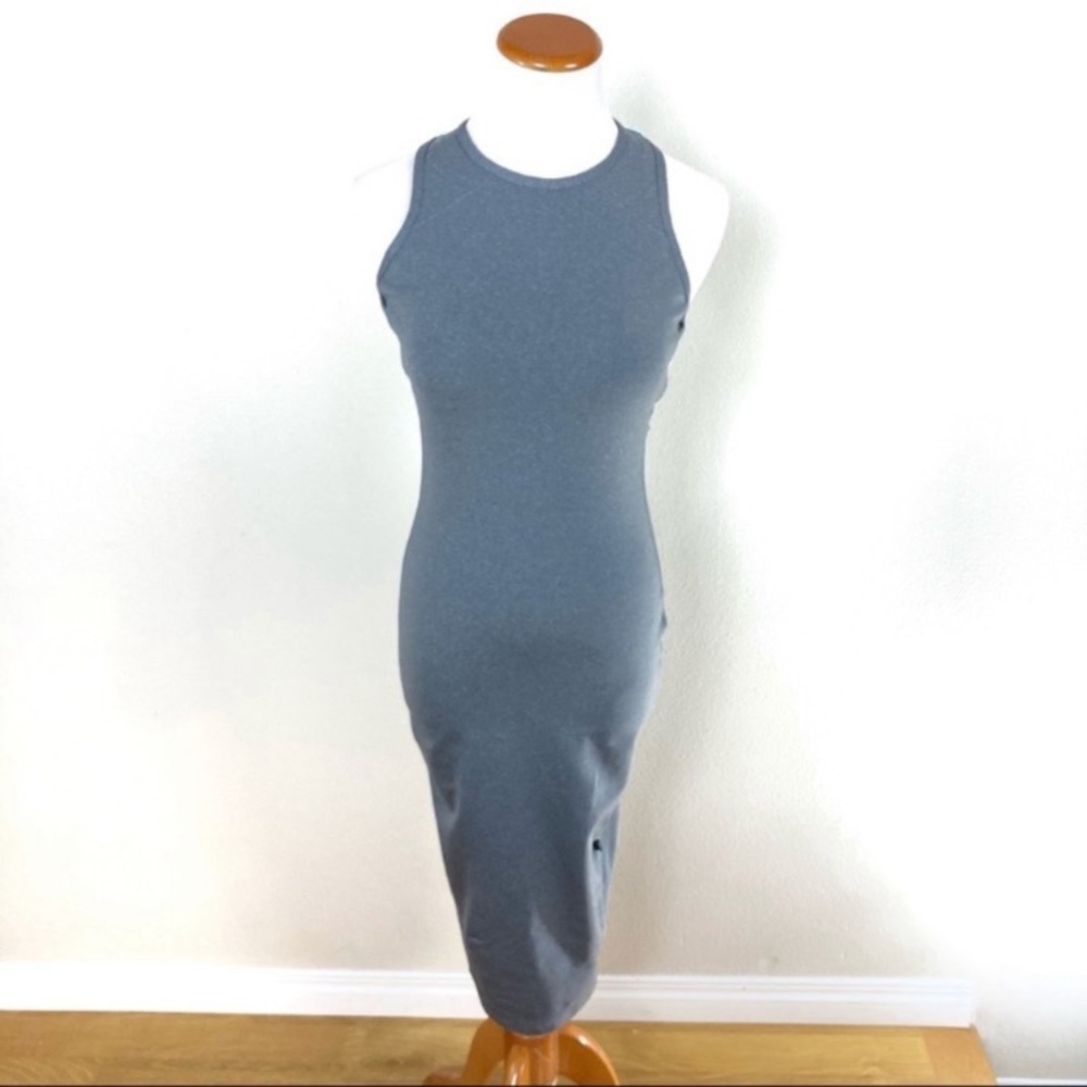 Lululemon Picnic Play Dress Heathered Slate Gray Blue Fitted Women’s Sz 4